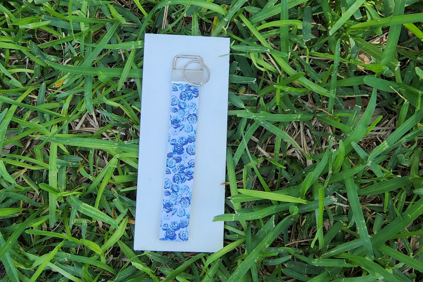 Blue rose Wristlet