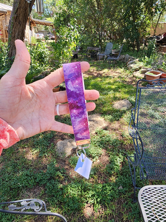 Pink/Purple Galaxy Wristlet