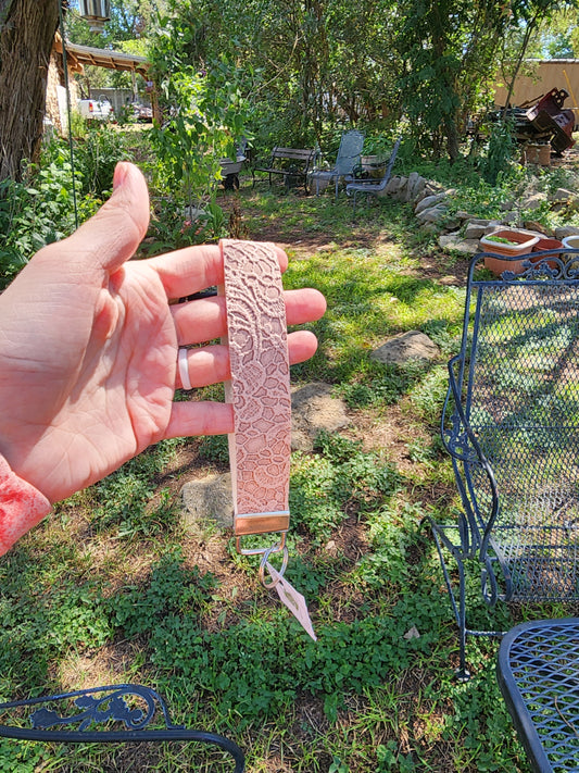 Light Brown Lace Wristlet