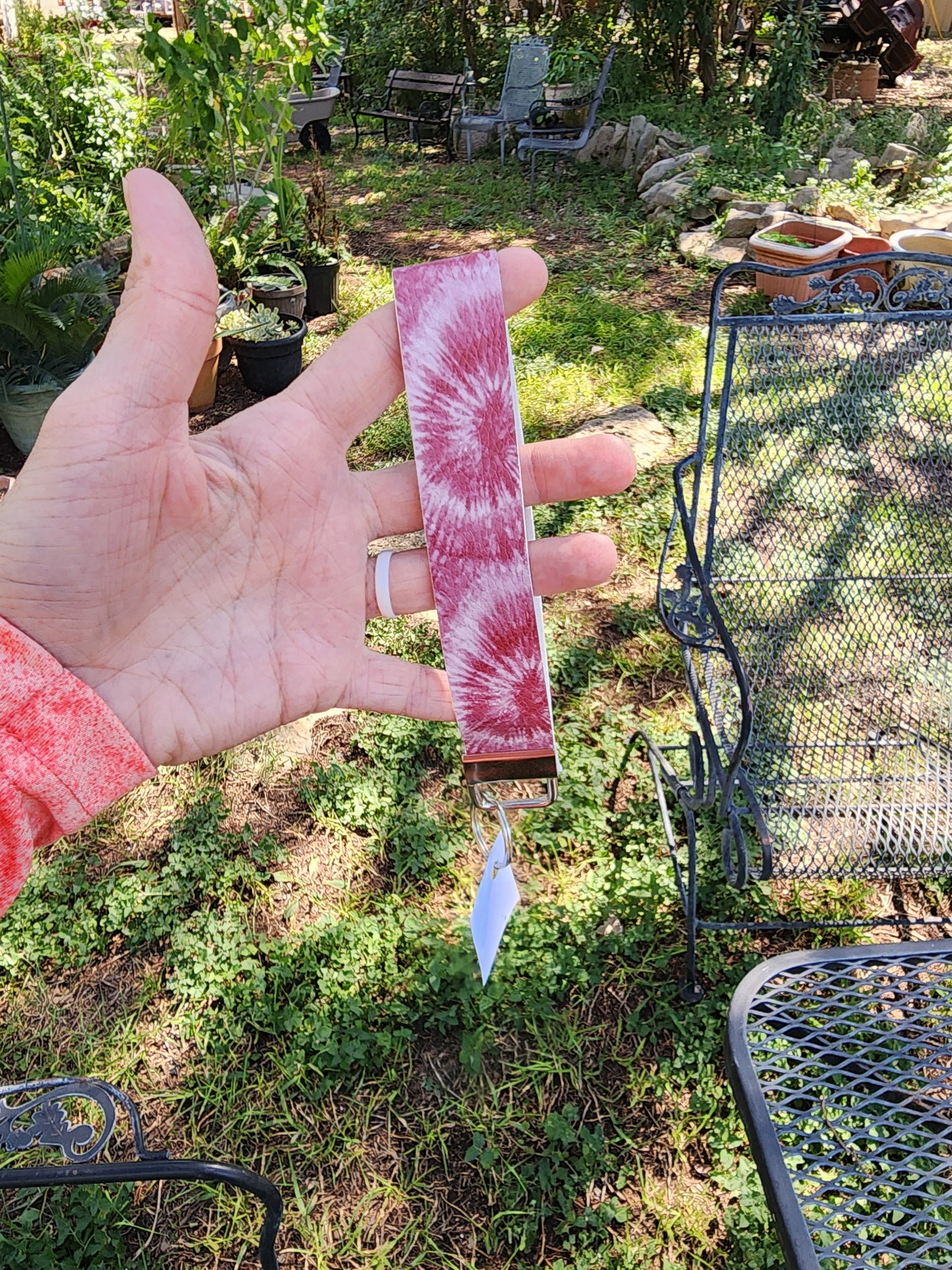 Red Tye Dye Wristlet