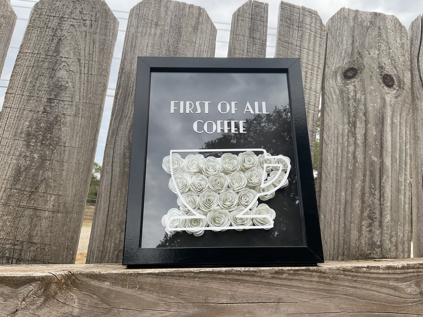 First of all coffee shadow box