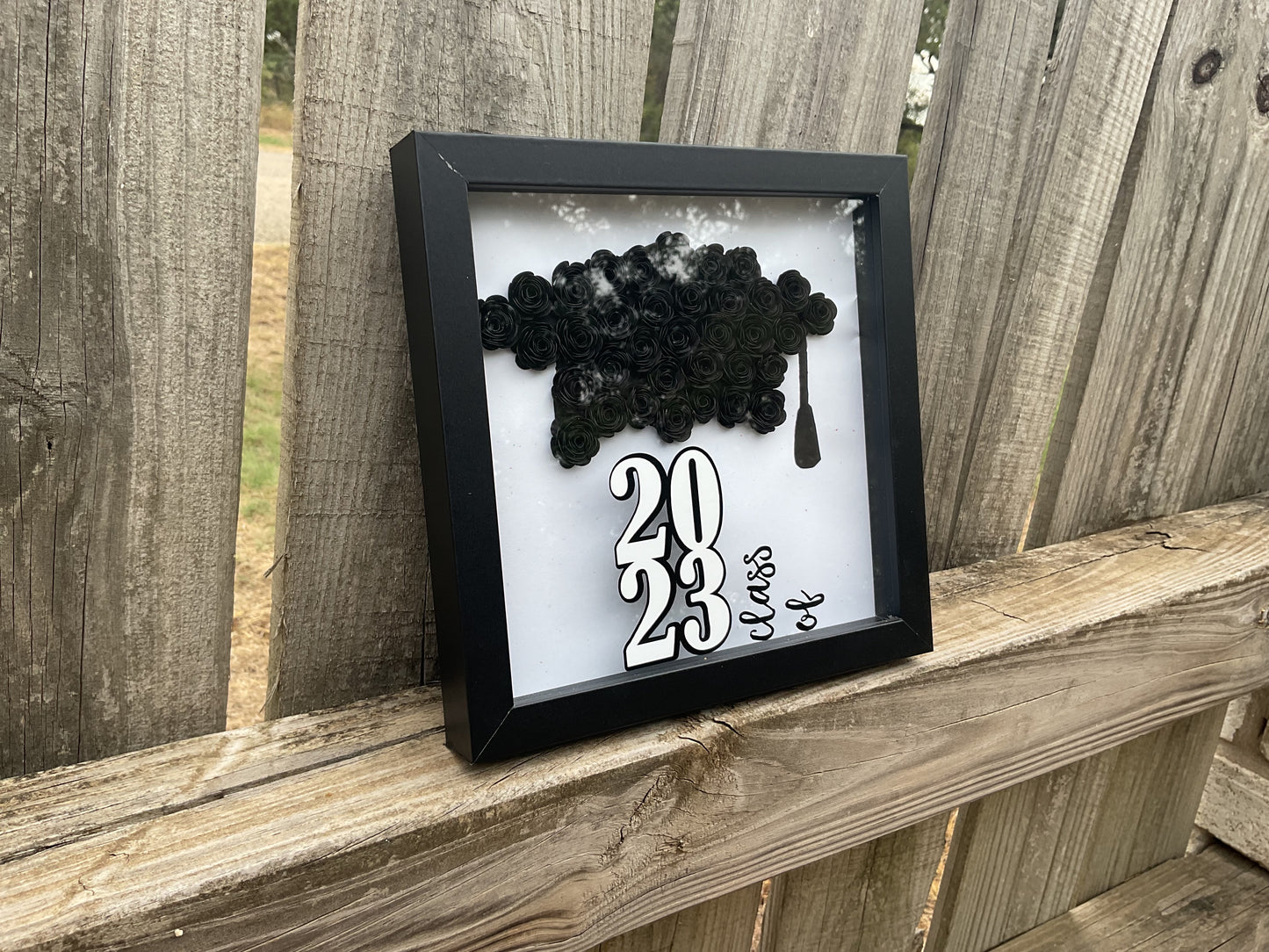 Grad cap shadow box