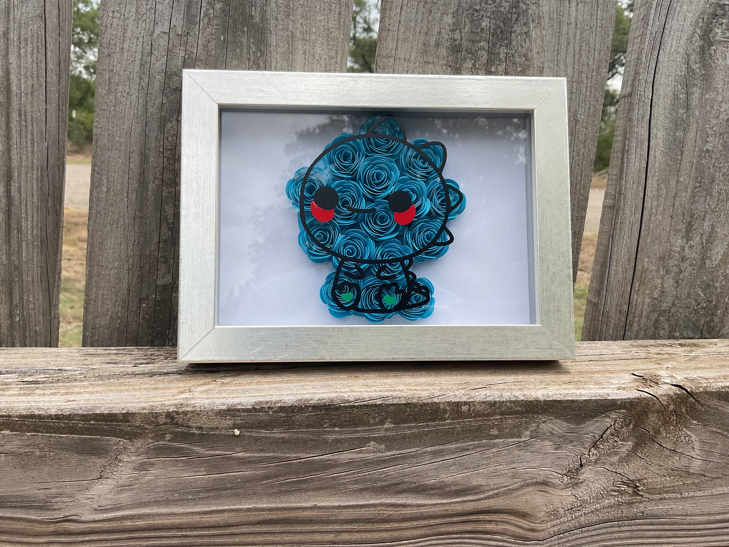 Blue Dino shadow box